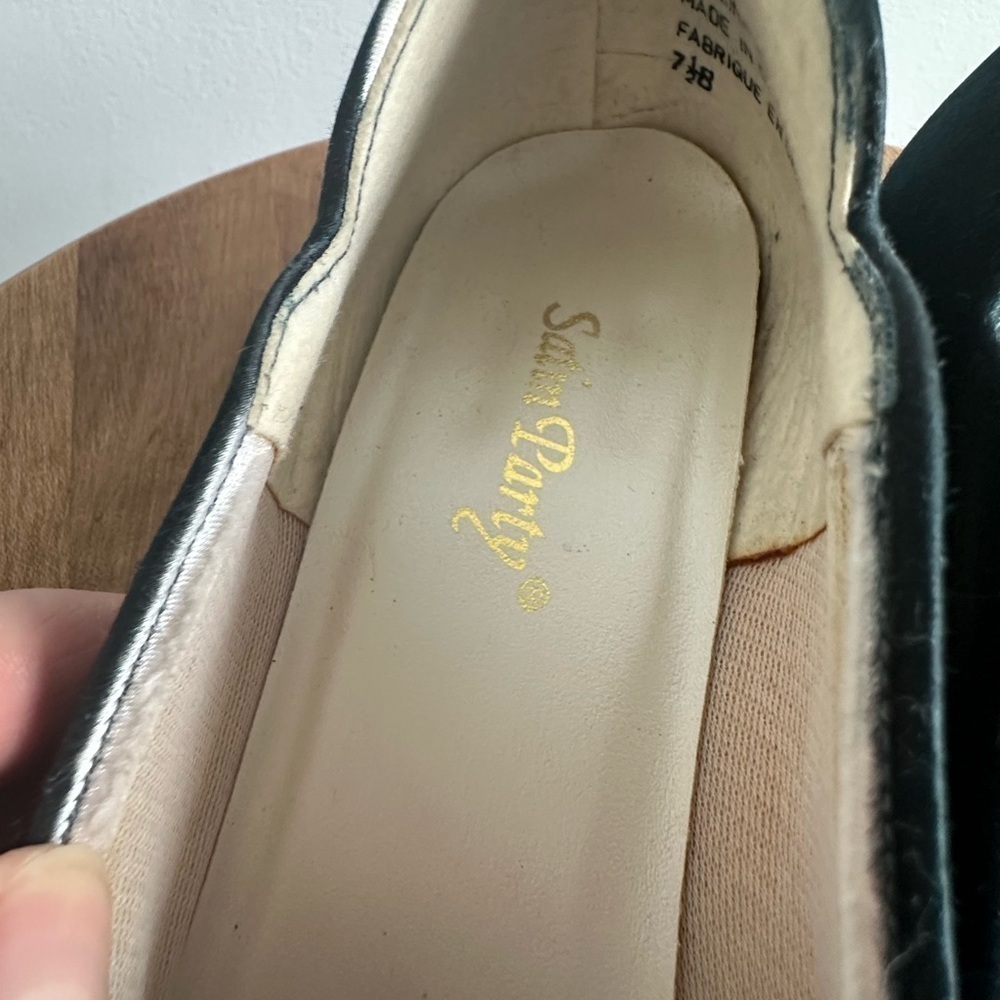Vintage Satin Party Blue Kitten Heels - Picture 9 of 12